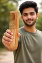 Neem Wood Hair Comb.
