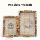 Handmade Bamboo Serving Tray Set of 2