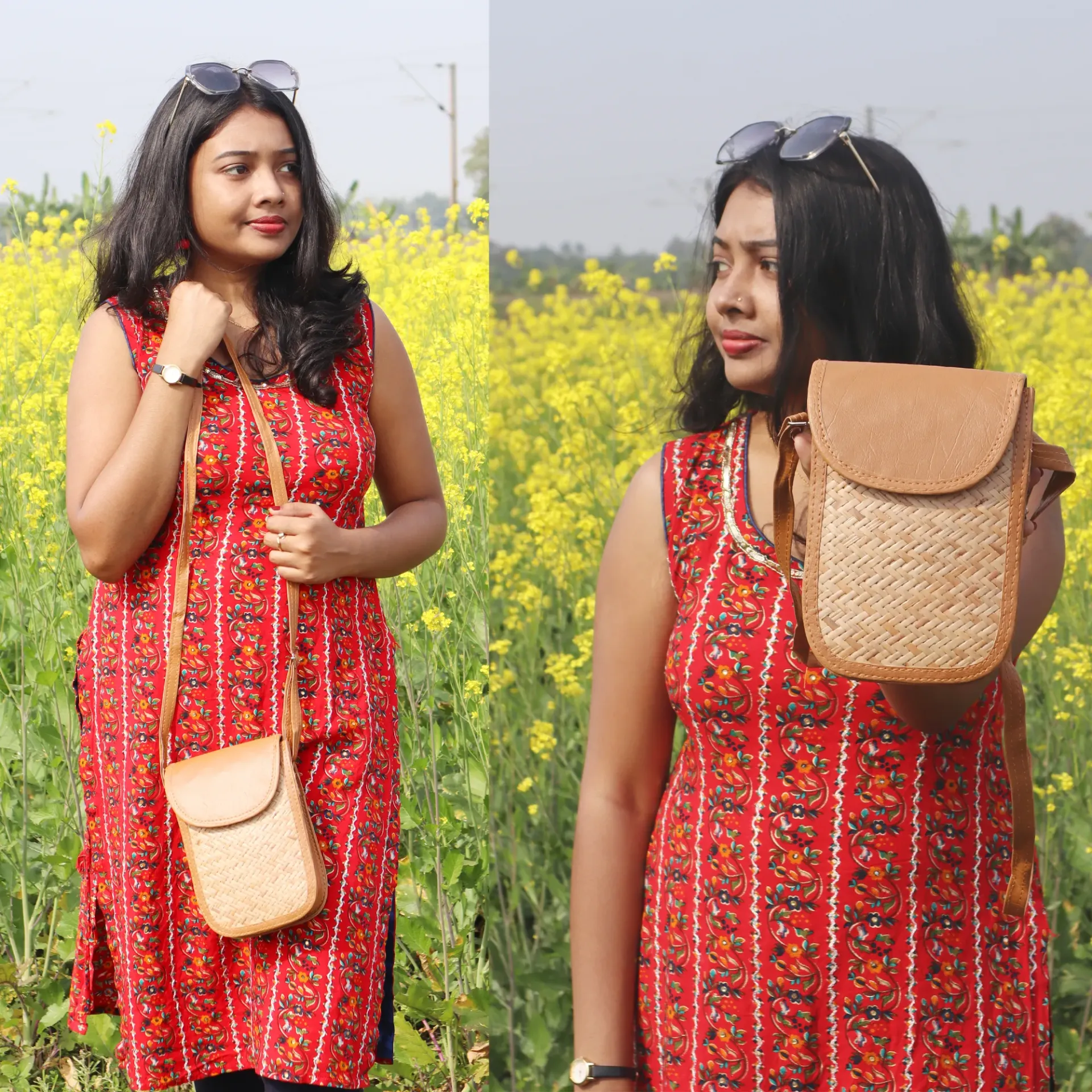 Woven Natural Handbag by Bengal Artisans