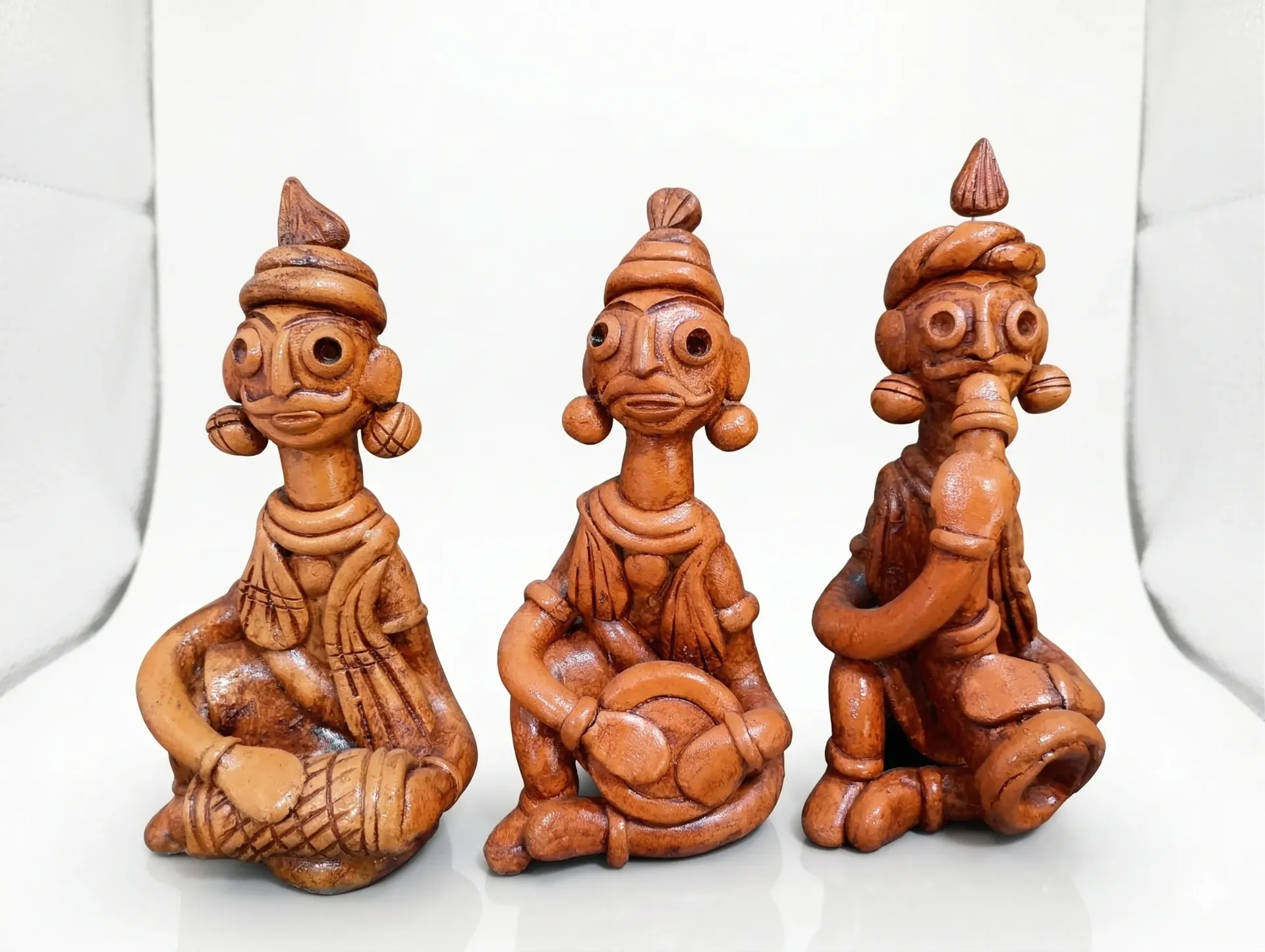 Bankura Terracotta Musician Set