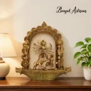 Bengal Artisans Dokra Durga Idol – Handmade Tribal Brass Sculpture | Premium Lost Wax Art Decor