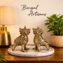 Bengal Artisans Dokra Owl Pair