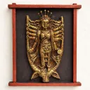Handcrafted Terracotta Durga Wall Art Frame