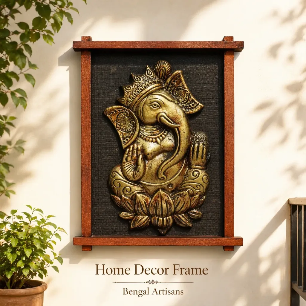 Terracotta Ganesha Wall Art Frame