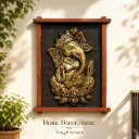 Terracotta Ganesha Wall Art Frame