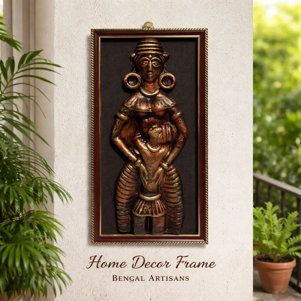 Mother and Child Terracotta Wall Hanging