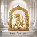 Dokra Durga Idol with Arch – Handmade Brass Tribal Art