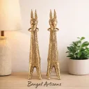 Dokra Horse Pair – Handmade Brass Tribal Sculpture